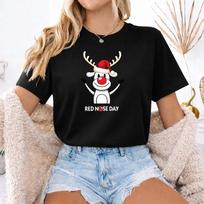 Red nose day 2026 T-shirt, Kids comic Relief Funny Shirt , Red Deer 2XL
