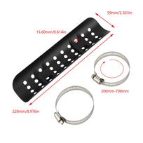 Universal Motorcycle Exhaust Pipe Protector Heat Shield Cover Guard Pipe Muffler Anti-Scalding Aluminum Thermal Shield Parts