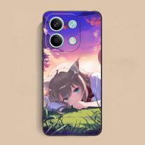 Anime Kinako Hara Mobile Phone Case for Xiaomi Redmi Note 14 13 12 11 S Pro Plus 4G 5G Colorful Printing Cover Cover Luxury Redmi Note 14 4G (Global)