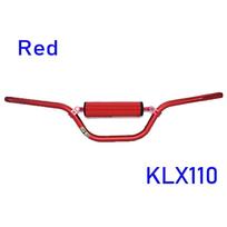 Dirt Pit Bike Handlebar 7/8  22mm Motocross Moto Motorcycle Aluminum Bar for KLX DRZ 110 raudona