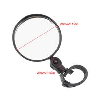 Powermotor Motorcycles Dirt Pit Bike Adjustable Rearview Mirror Side Mirror For View Turning Left Right Mini Mirror Enduro tamsiai pilka spalva