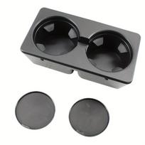 Car Dual Cup Holder for GMC Yukon 07-14 - Black Plastic Insert  2pcs Cap, Ideal for Securely Holding Drinks in Vehicle Interior, China Mainland