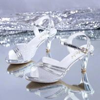 Open Peep Toe 6cm Spike Heel Women Sandals Gold Silver Fashion Summer Party Dress Ladies Daily Outdoor High Heeled Sandals 35 sidabras