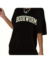 Regular Size Book Lovers T-Shirt, Wounisex's Graphic Tee For Bookworms, Cute Book Reading Shirt, Teacher Gift S įvairiaspalvis