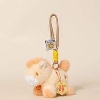 Soft Stuffed Pony Plush Pendant Multi-color Lucky Pony Backpack Accessory Zodiac Mascot  For Kids geltona