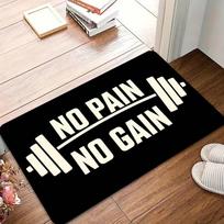 Dumbbell Fitness Equipment Door Mat Gym Enthusiasts Welcome Front Door Mat Anti-Slip Indoor Doormat Living Room Entrance Rug 40cm x 60cm