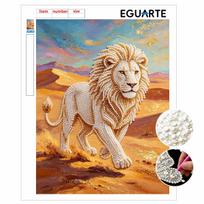 DIY Pearl Art Lion Painting Kit 5D Crystal Rhinestone Embroidery for Bedroom Living Room Wall Decoration Handmade Craft 30x40cm