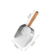 Stainless Steel Cats Litter Scoop Durable Long Handle Mesh Carbon Steel Large Size Scooper Litter Filter Pet Cleaning Tools A6