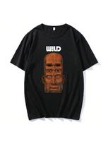 unisex Tees W!LD Russ Rapper T-Shirt Short Sleeve Cotton Male Tshirts Summer Fashion Unisex Streetwear Hip Hop Male T Shirt Print S įvairiaspalvis