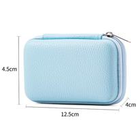 High Quality EVA CCD Camera Bag Waterproof Anti-fall Storage Bag Portable Zipper Camera Carrying Bag Digital Camera Storage Box mėlyna