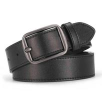 Men's Hong Kong Style Casual Student Belt - Versatile & Trendy Waistband 100 cm juoda