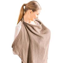 Breathable Breastfeeding Cover For Baby Breastfeeding Cotton Muslin Nursing Cover Apron Outdoor Privacy Mother Nursing Cloth kupranugaris