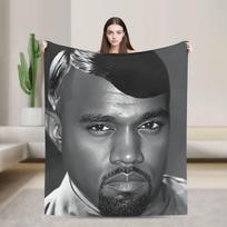 Kanye West Meme Blanket  Soft Comfortable Plush Throw Blanket For Bedroom Travel Flannel Bedspread Bed Cover 30x40in