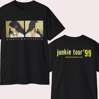 Retro 1999 Alanis Morissette Junkie Tour T-Shirt 2-Sided Unisex T-Shirt XXL