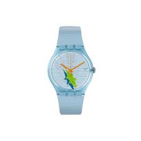 SWATCH Women's 41mm Blue Watch SUOS107 SUOS107 Light Blue white