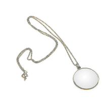 5x Magnifying Glass Necklace, Magnifying Glass Monocle Chains, Magnifying Glass Pendant For Reading Books, Newspapers - Ri auksas