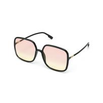 Dior SoStellaire1 kvadratiniai akiniai nuo saulės Rožinės į geltoną spalvą pereinantys moteriški akiniai nuo saulės Juodi SOSTELLAIRE1--807VC Basic Packaging-Eyeglass Case+Box,F,Black