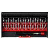 VESSEL Precision Interchangeable Screwdriver Bit Set for Game and Pin Removal (36 pieces) Watches, Glasses, Cameras, Smartphones, Tablets, Consoles,