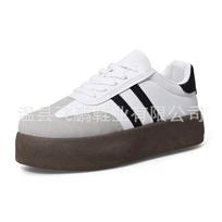 A new German training shoe for women's spring and autumn casual versatile little white shoes for women's sports Forrest Gump shoes with thick soles 35