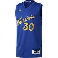 adidas NBA Stephen Curry Casual Sports Basketball Jersey SW Fan Edition Warriors Curry 30 Version Blue Men's BT8422 XXL