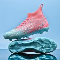 High Top Trend Football Shoes Broken Spikes Student Spikes Teen Sub Large Size Football Training Shoes 33