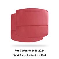 For Porsche Cayenne Macan Panamera Car Seat  Back protection pad Leather Anti Kick Anti Dirty Pad With Storage Bag Accessories
