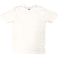 Fleetwood Mac Unisex Hi-Build T-Shirt: Classic Logo (White-On-White) (XX-Large) 4XL
