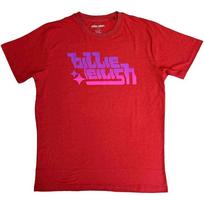 Billie Eilish Unisex T-Shirt: Purple Logo (Large) 4XL