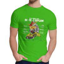 Round Neck Mobile Suit Gundam Rx 78 2 Head Art T Shirt Graphic Print S