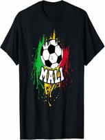 Mali Soccer Malinese Football Malian Futbol T-Shirt S įvairiaspalvis