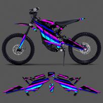 PowerZone For Surron Sur-ron Light Bee X 2021 2022 2023 2024 Motorcycle Graphics Background Sticker Customize Dirt Bike