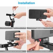 Universal Camera Cage Mount Adapter Lightweight Mini Plate Video Monitor Bracket for Efficient Filmmaking and Shooting juoda