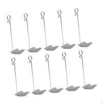 Reusable Bread Tags, Metal Display Stands, Labels, Buffet Food, Erasable Chalk Board (Silver 20cm