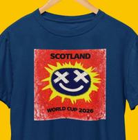Scotland World Cup T-Shirt /Primal Scream Style Indie Punk Rock Vintage WC26 Tee M