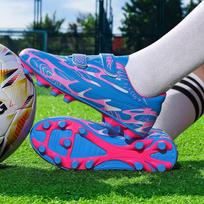 Children's Velcro Football Shoes with Long Studs for Boys, Girls, and Teens - Ideal for Indoor Lawn Training and School Students 30 spalvų