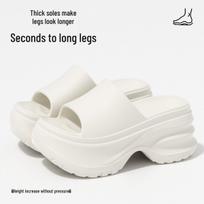Women's Stylish Height-Enhancing Non-Slip Sandals, Odor-Resistant for Home & Beach, New 2026 Summer Collection 39-40 balta