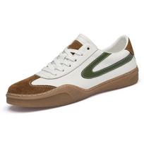2025 Men's Plus Size Genuine Leather Retro German Training Shoes with Versatile Rubber Sole 39