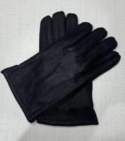 European Men's Faux Deer and Goat Skin Winter Gloves with Wool Lining. L/10