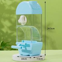PET Automatic Bird Feeder Hanging Parakeet Food Bowl New Bird Feeding Bowl  Cage Use mėlyna