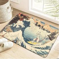 Pokemon Psyduck  Hey!  Print Non-slip Doormat, Soft Absorbent Floor Rug for Home Decor 40cm x 60cm