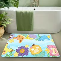 Cute Pokemon Pikachu Squirtle Bulbasaur Summer Print Non-slip Doormat, Soft Absorbent Floor Rug for Home Decor 40cm x 60cm