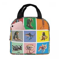 Italian Brain Rot Anomaly Insulated Lunch Bag for Women Office Cooler Thermal Food Box Tote Portable Lunch Boxes Container One Size