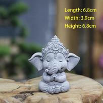 1Pc Elephant Statue With Hands Clasped In Prayer Position, A Guardian Elephant Statue, For Home Decoration. A1