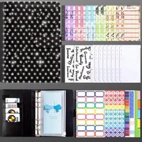 Rainstone Patterned Cover Money Saving Binder 6-Ring Envelope Savings Challenge  Save Money juoda