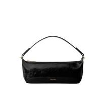 Calvin Klein Oil Wax Series Elegant Commuting Synthetic Material Crossbody Bag Women’s Space Black juoda