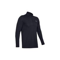 Under Armour Seamless 1/2 Zip Long-Sleeve Sports T-Shirt Men Tops Black 1351452-001 XXL