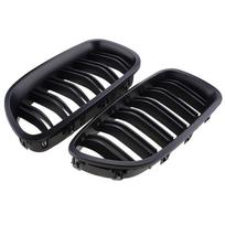 For BMW 5 Series F10 F11 M5 2010-2016 Car Styling Double Line Grille Kidney ABS Front Hood Racing Grill Black Auto Accessories matinė juoda spalva