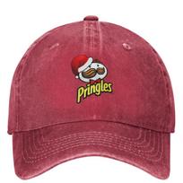 Pringles With Potato Chip Snack Washed Baseball Cap Trucker Hat Summer FeUnisex Unisex Outdoor Gym Sun protection Snapback Cap One Size