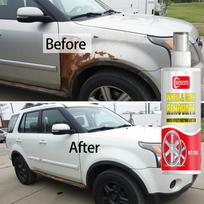 ksmunnrs Heavy-Duty Rust Remover & Metal Polish Spray - Fast-Acting Rust Converter, Anti-Oxidation Protection, for Cars, Trucks 200ml black