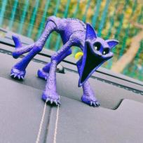 New Poppy Playtime Chapter 3 CatNap Figure Double Headed Smiling Critters CatNap Model Toy Car Ornament Collectible Horror Game Gift for Fans 7.5cm mėlyna